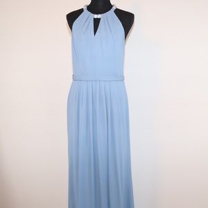 David’s Bridal Steel Blue Size 10 Bridesmaid Dress